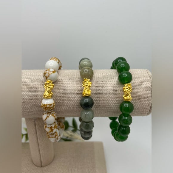 Lucky Charm Bracelet with 24k gold charm - Picture 2 of 4